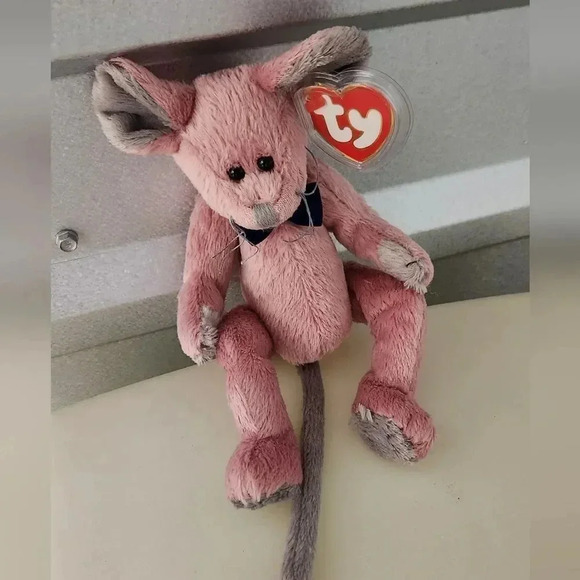 TY  Beanie Babies Cromell The Rat - Picture 1 of 6